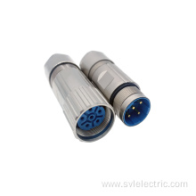 M23 power connector 6 pin female straight connectors